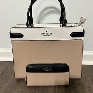 Kate Spade Colorblock Handbag with wallet